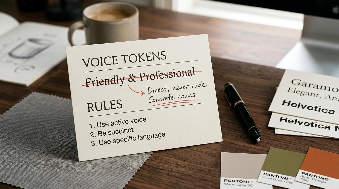 A brand voice AI can actually follow (not “friendly and professional”) — cover