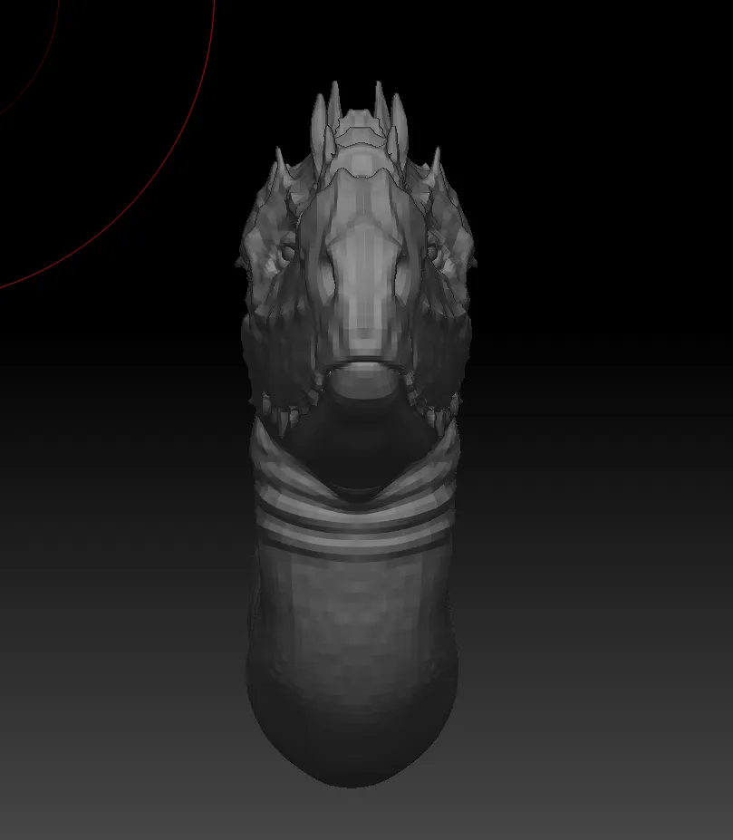Dragon creature ZBrush 3D sculpt
