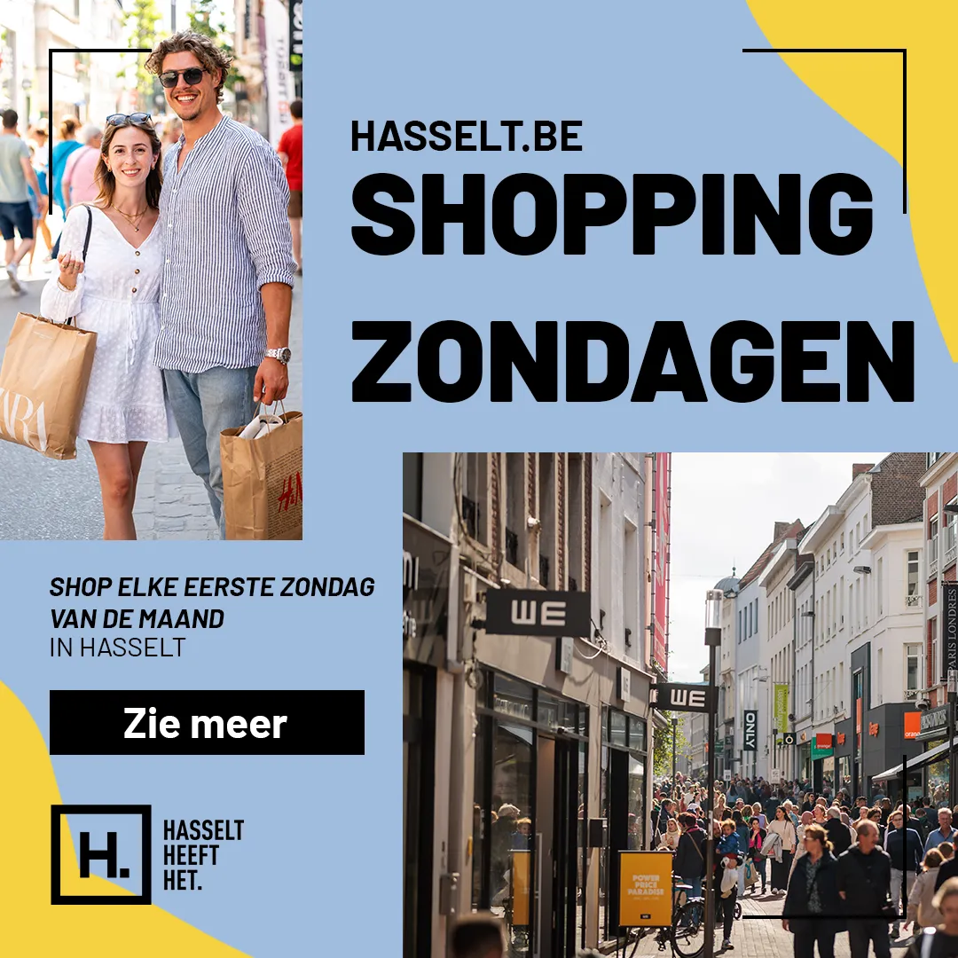 Hasselt Shopping Sundays city campaign — detail 2