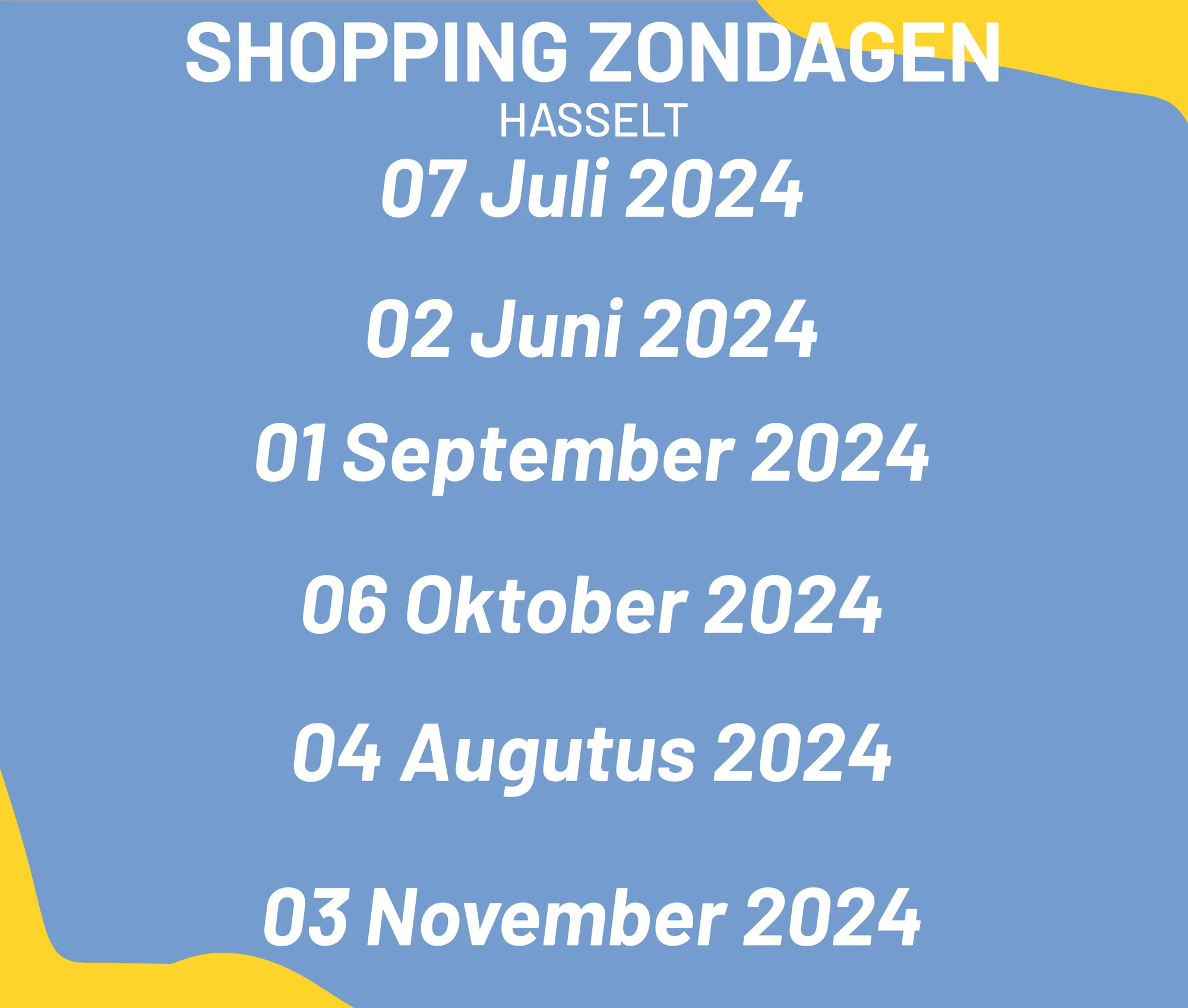 Hasselt Shopping Sundays city campaign — detail 6