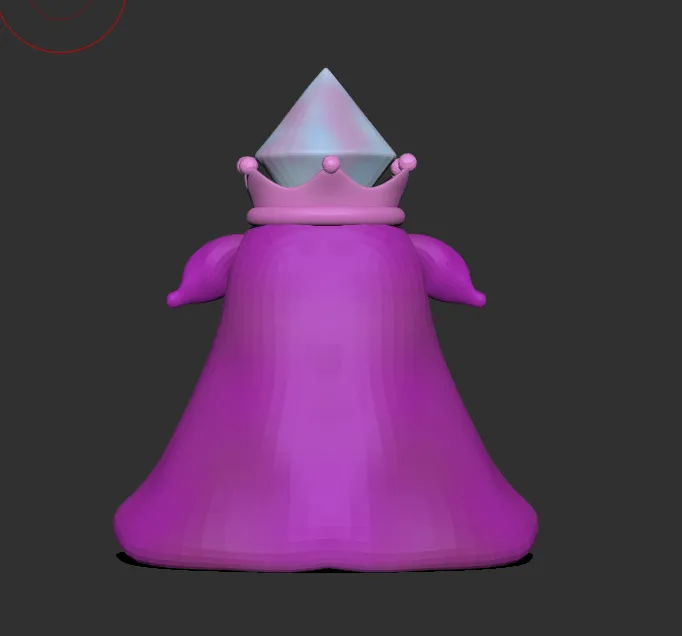 3D character sculpt — Crown Woman — detail 3